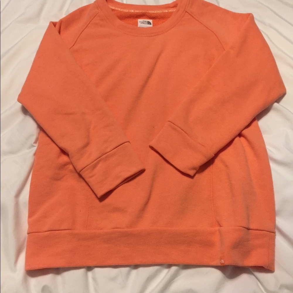 WOMENS PEACH NORTH FACE SWEATSHIRT